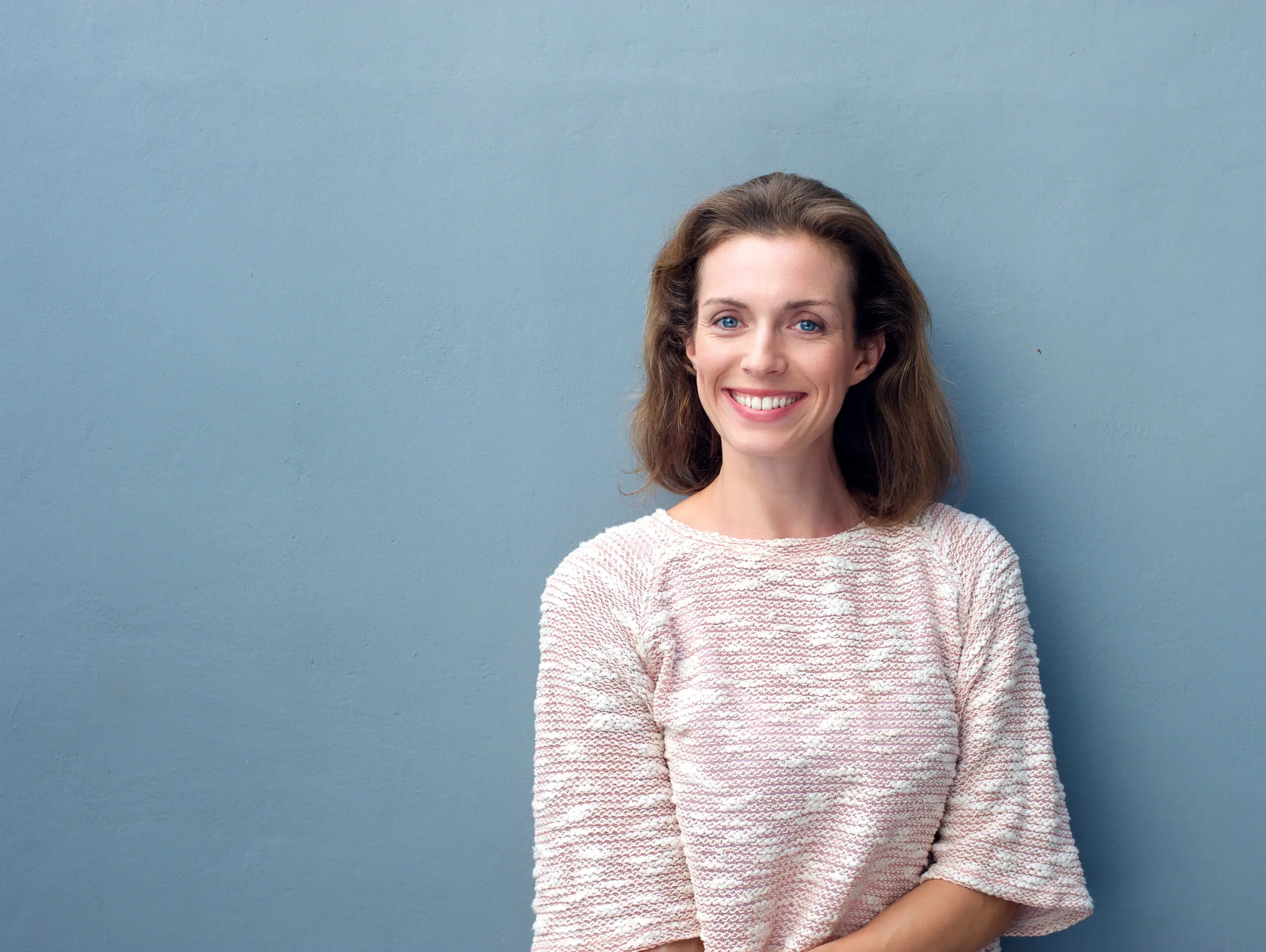 woman with nice smile cosmetic dentistry concept
