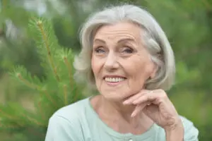 senior woman nice smile